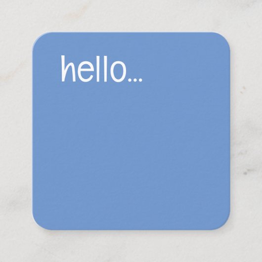 Virtual Assistant Blauw en Wit Contactkaartje (Voorkant)