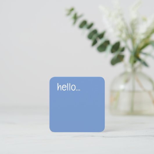 Virtual Assistant Blauw en Wit Contactkaartje (Staand voorkant)