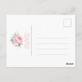 Virtual Baby shower Bedankt Briefkaart (Achterkant)