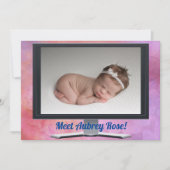 Virtual Baby shower Girl Kaart (Voorkant)