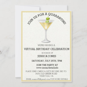 Virtual Birthday Party (Virtuele verjaardagspartij Kaart