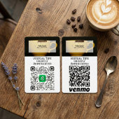 Virtual Cashless Tipping QR Code Badge