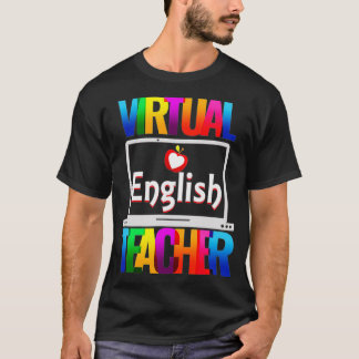 Virtual English Teacher Funny Terug naar school T-shirt