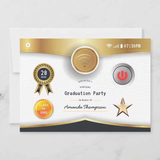 Virtual Graduation Party Kaart (Voorkant)