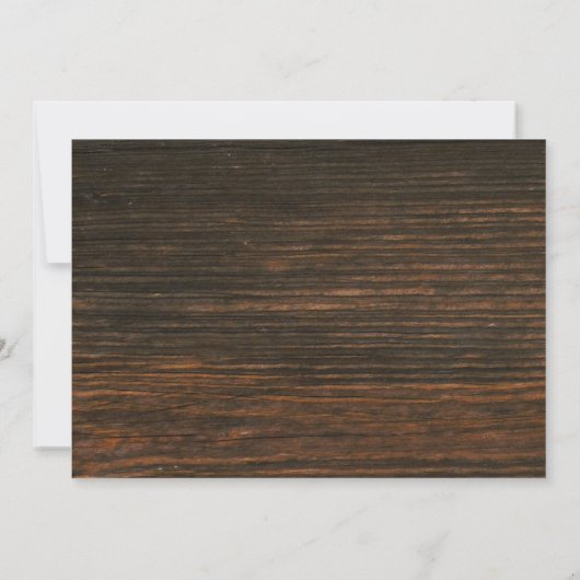 Virtual Live Stream Wedding Rustieke Witte Rozen Kaart (Achterkant)