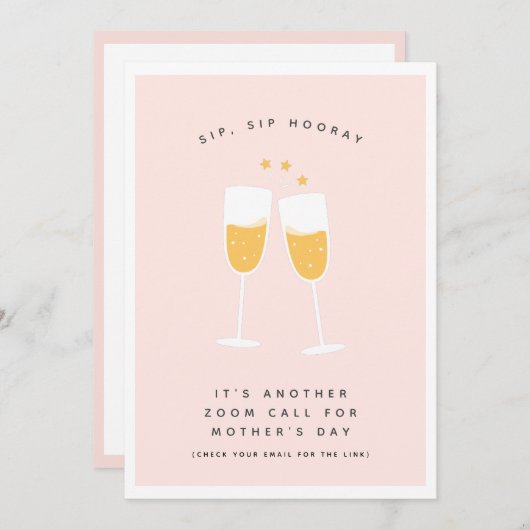 Virtual Lockdown Pandemic Funny Happy Moederdag Feestdagenkaart (Voorkant / Achterkant)