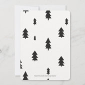 Virtual Lumberjack Flannel Boy Baby shower nodigt  Aankondiging (Achterkant)