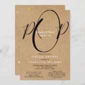 Virtual Online Long Distance Shower per Mail Kaart (Voorkant / Achterkant)