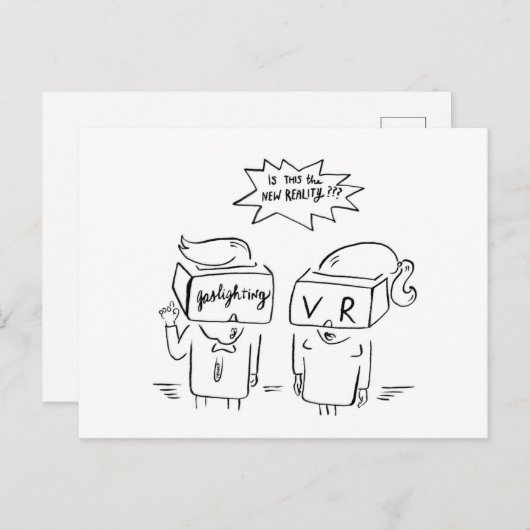 Virtual Reality, 01 Briefkaart (Voorkant / Achterkant)