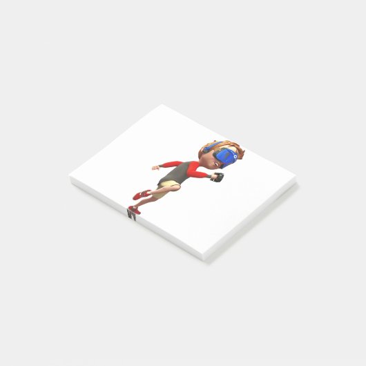 Virtual Reality Boy Post-it® Notes (Schuin)