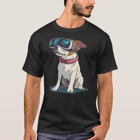 Virtual Reality Dog Graphic for an Amazing Style T-shirt (Voorkant)