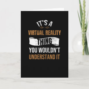 Virtual Reality Gaming VR Gamer VR Gaming Cadeau Kaart