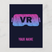 Virtual Reality VR  Gamer Videoglazen Briefkaart (Voorkant)