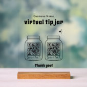 Virtual Tip Jar with 2 QR Code (Neutre)