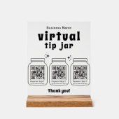 Virtual Tip Jar with 3 QR Code (Recto)
