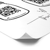 Virtual Tips Sign Cash Business Donate Poster G400 (Hoek)