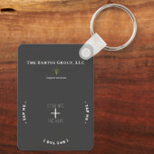 Virtual Visitekaartje Sleutelhanger (QR-code + NFC (Achterkant)