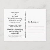 Virtual Wedding Jubileum Party, fotocollage Briefkaart (Achterkant)