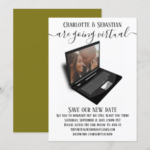 Virtual Wedding Save the Date Photo