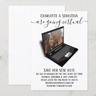 Virtual Wedding Save the Date Photo