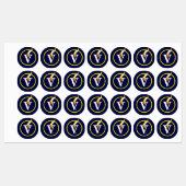 VIRTUE HEROES V-Flame Iron-on Kleding Labels (Vel)