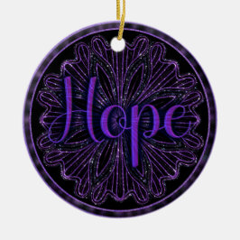 Virtue Hope Mandala Keramisch Ornament
