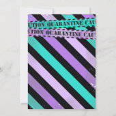 Virtueel 1e verjaardagsfeestje Quarantine 1e verja Kaart (Achterkant)