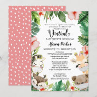 Virtueel Baby shower | Gemaskeerd Oerwoud Safari F