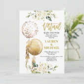 Virtueel Baby shower Kaart (Staand voorkant)