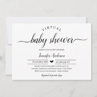 Virtueel Baby shower per post