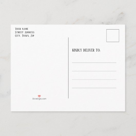 Virtueel Kerstfeest Sneeuwman Red Buffalo Plaid Uitnodiging Briefkaart (Achterkant)