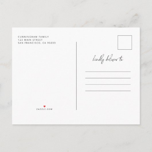 Virtueel vieren de verbazingwekkende levensmoderne uitnodiging briefkaart (Achterkant)