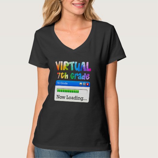 Virtuele 7de graad van de 7e Grade nu Lading terug T-shirt (Voorkant)