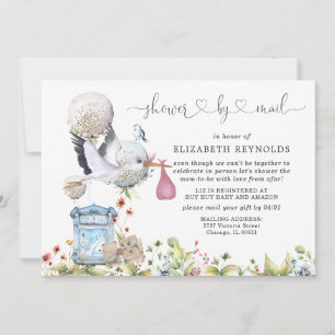Virtuele baby shower uitnodiging per post