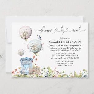 Virtuele baby shower uitnodiging per post