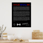 Virtuele binaire bit poster (Keuken)