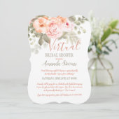 Virtuele bruids douche uitnodiging (Staand voorkant)