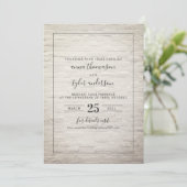 Virtuele bruiloft Livestream Black & White Brick Kaart (Staand voorkant)