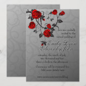 Virtuele bruiloft met ingeruilde Rozen Kaart (Voorkant / Achterkant)