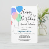 Virtuele feestdag per e-mailballon kaart (Staand voorkant)