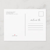 Virtuele feestvieren haar moderne eenvoudige foto uitnodiging briefkaart (Achterkant)