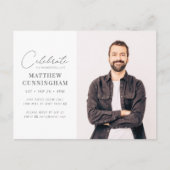 Virtuele feestvieren zijn levensmoderne, eenvoudig uitnodiging briefkaart (Voorkant)