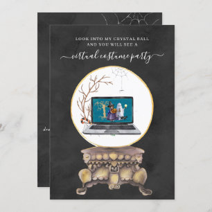 Virtuele Halloween Costume Party Kaart