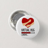 Virtuele hardware verzenden ronde button 3,2 cm (Voorkant /achterkant)