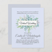 Virtuele huwelijksvideogesprek live streaming uitn (Voorkant / Achterkant)