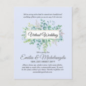 Virtuele huwelijksvideogesprek live streaming uitn (Voorkant)