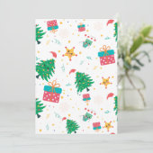 Virtuele kerst feestdagenkaart (Staand voorkant)