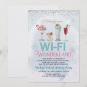 Virtuele kerstfeest uitnodiging (Voorkant / Achterkant)
