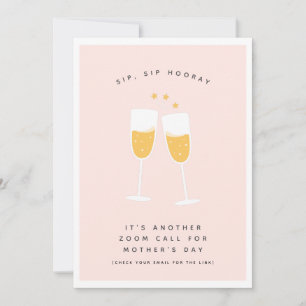 Virtuele lockdown-pandemie Grappig Fijne Moederdag Feestdagenkaart