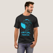 Virtuele modus Virtual Reality HMD Remote VR-techn T-shirt (Voorkant volledig)